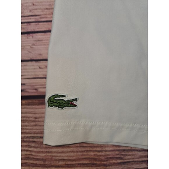 Lacoste Sport Mens White Shorts Size 6 (34 in waist) - Picture 4 of 6